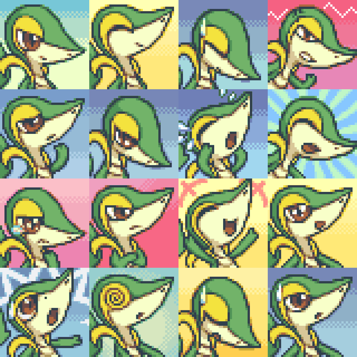 Some more improved portraits! 2021 -> 2024 #MysteryDungeon #MundoMisterioso