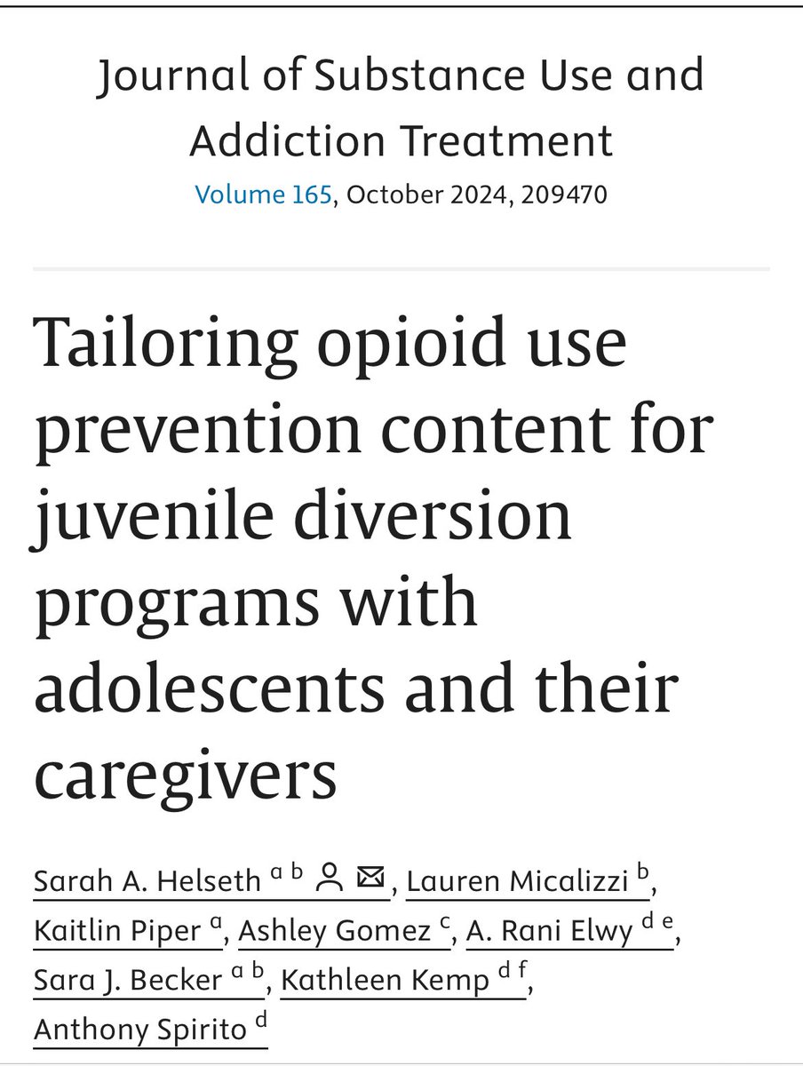 Dr. Lauren Micalizzi (@lmicalizziphd) on Twitter photo 🙌🏼 Now out in <a href="/JSATjournal/">Journal of Substance Use & Addiction Tx (JSAT)</a> with <a href="/sarah_helseth/">Sarah Helseth, PhD</a> (Kaitlin Piper) <a href="/ashgomez03/">Profe Ashley Gomez</a> <a href="/ranielwy/">Dr. Rani Elwy (she/her)</a> @sjbeckerphd (Kathleen Kemp & Tony Spirito) 🙌🏼 Now out in <a href="/JSATjournal/">Journal of Substance Use & Addiction Tx (JSAT)</a> with <a href="/sarah_helseth/">Sarah Helseth, PhD</a> (Kaitlin Piper) <a href="/ashgomez03/">Profe Ashley Gomez</a> <a href="/ranielwy/">Dr. Rani Elwy (she/her)</a> @sjbeckerphd (Kathleen Kemp & Tony Spirito)