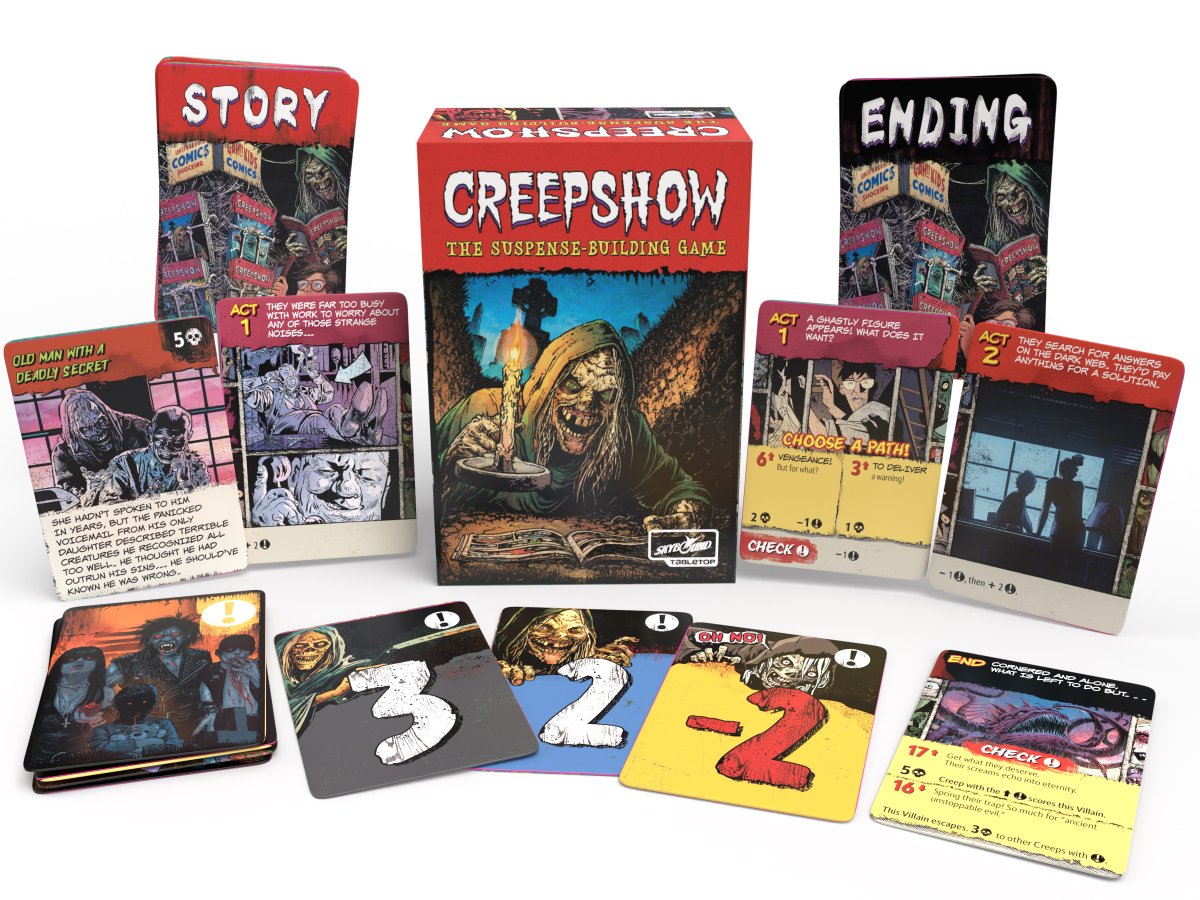 Our team is blown away that Creepshow has officially sold out in less than 9 hours at @gen_con! 

Have no fear though, you can still come by for a demo today! Stay tuned for future updates and release info!

#tabletopgames #creepshow