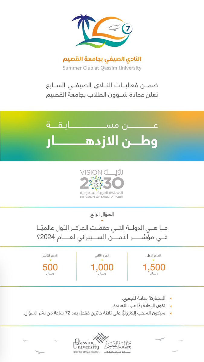 عمادة شؤون الطلاب tweet media