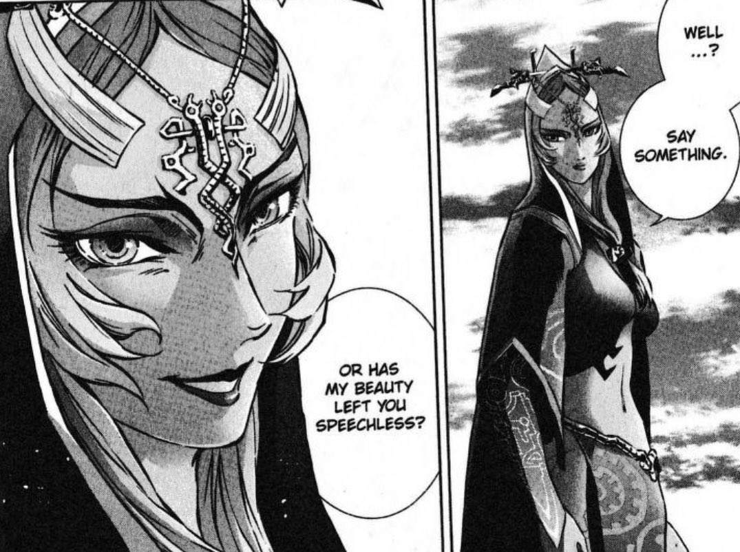 sleepyHyliian's tweet photo. I still think about the fact they actually let Link respond to her iconic question in the manga &amp; his response is literally that bc he’s been dreaming about her the whole time they were together he knew how she’d look &amp; he kept the image in his heart what if I jump off a BRIDGE— https://t.co/wHPjFwDRlQ