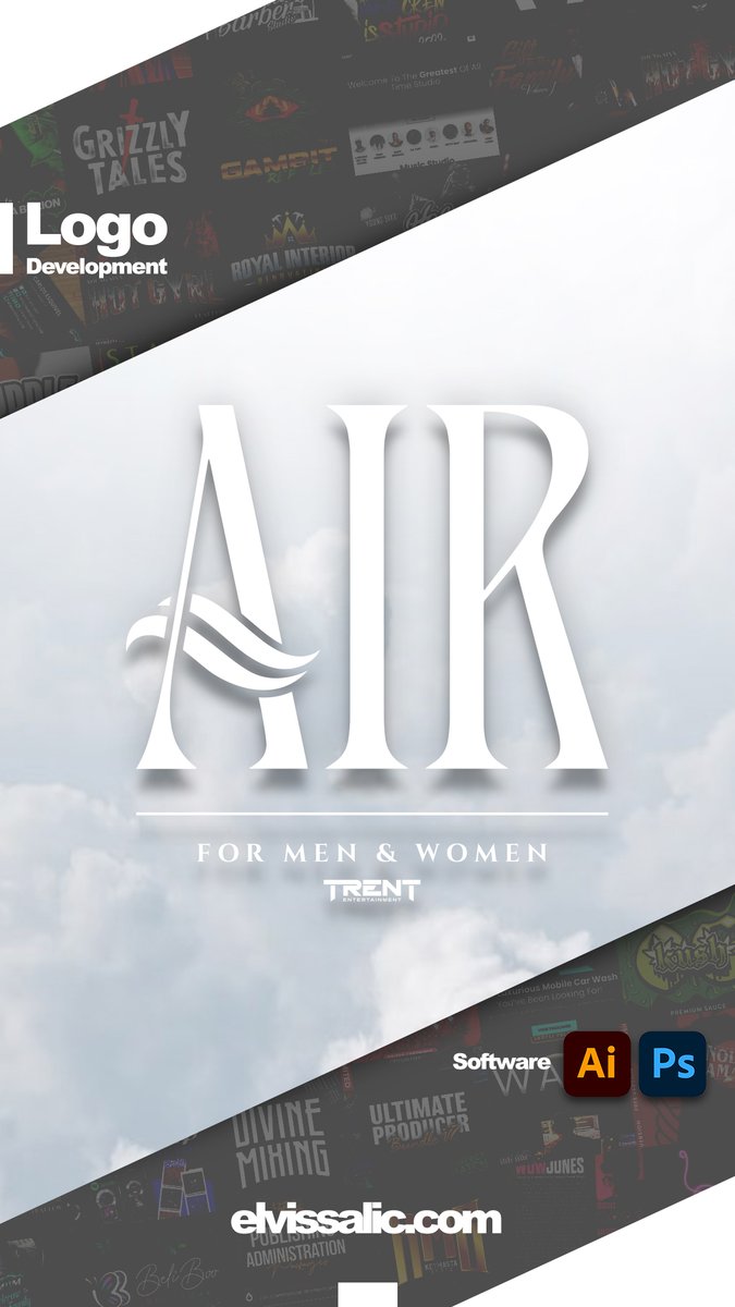 Logo development for Fragrance AIR by Trent - trententertainment.com #logodesigner #logodesigns #logotype #logoinspirations #graphicdesign #graphicdesigner #graphicart #vectorart #vectorartwork #fragrance