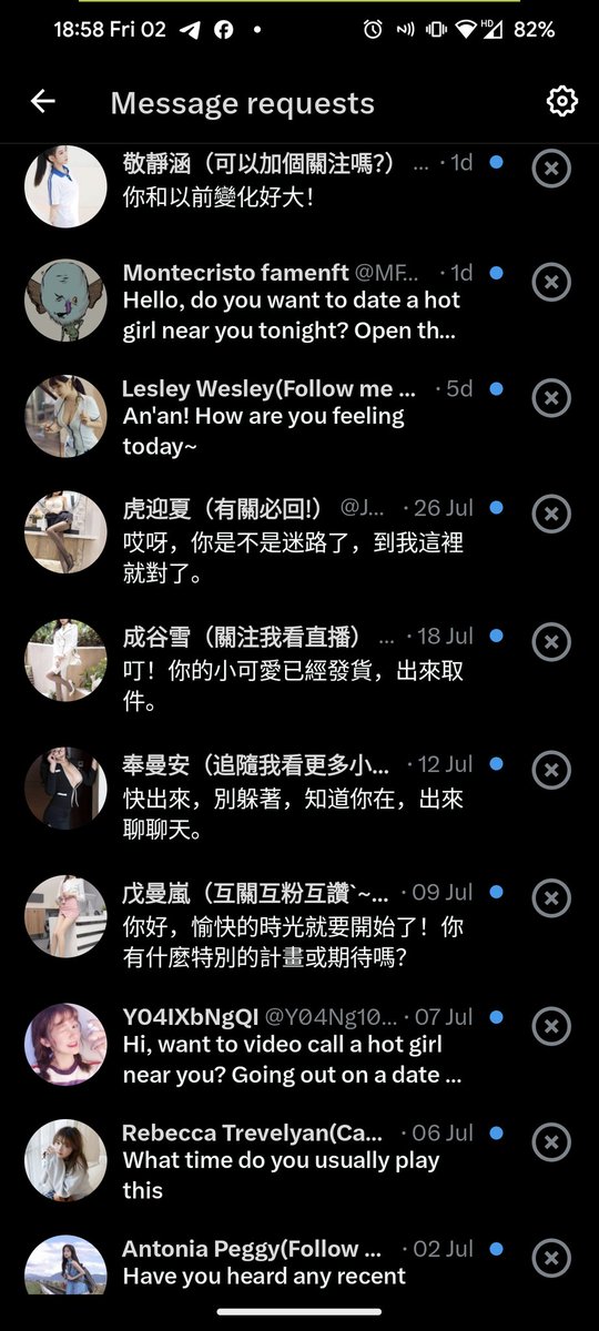 Gosh look at all the people that wanna talk to me 🥰🥰