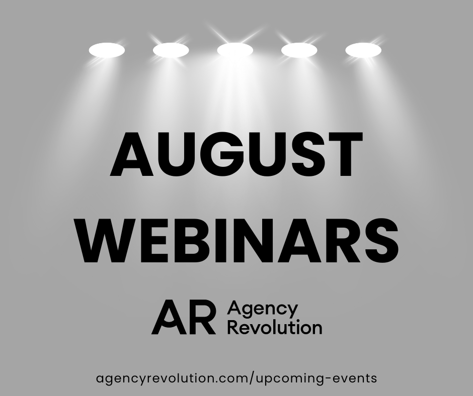 📣 Calling all insurance agents! Register now for our August webinars! 📣

😎 8/8 - 10 Sales Tactics to Grow Your Insurance Agency
😎 8/12 - Ushering Leads Through the Client Journey 
😎 8/22 - Demos with Dave 
😎 8/28 - Blogging for Insurance Agencies

hubs.ly/Q02JWmWC0