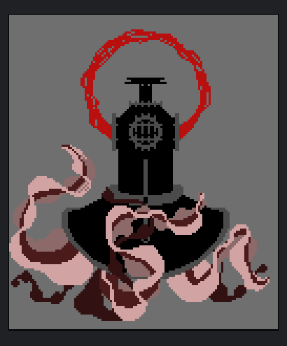 blastermore_art's tweet photo. Hello Everyone! I'm a big fan of lovecraftian horrors so thought I'd share a little WIP concept for one of those :D
If you come across this and have any particular eldritch being you like, tell me! Always into discovering new cosmic critters :3

#pixelart #pixelartist #lovecraft https://t.co/FDpJBvUe0L
