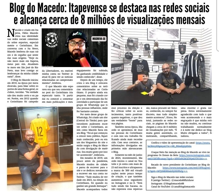 MACEDO88FUTSHOW's tweet image. Obrigado aos meus conterrâneos do Itapeva-SP e ao  @jornalitanews pela matéria ...🙏🙏😭

Gratidão por tudo e por todos que estão nos apoiando as redes sócias do #BlogdoMacedo 

jornalitanews.com.br/themencode-pdf…