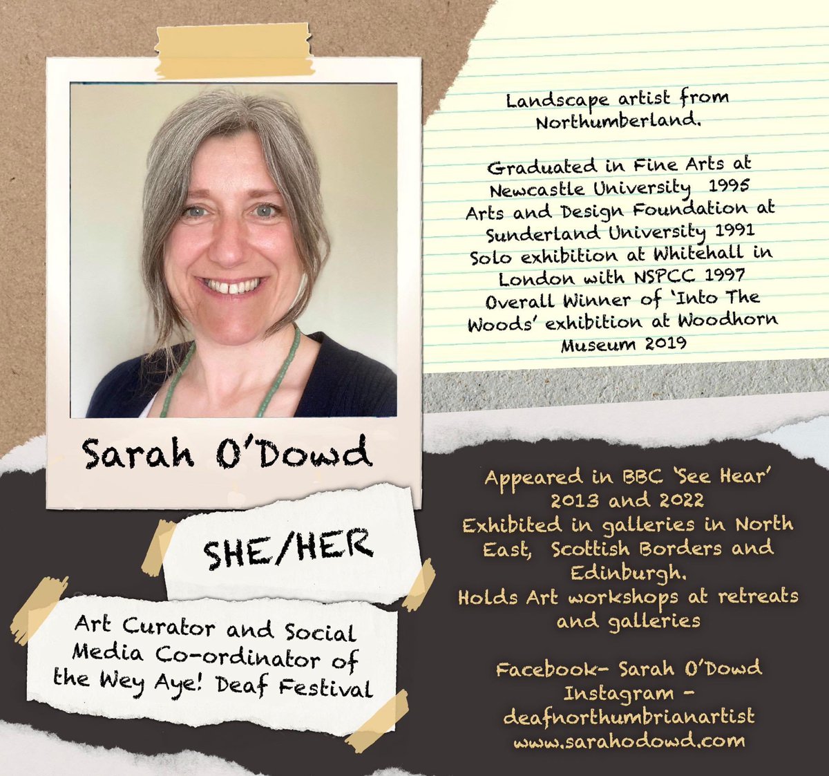 [2] Meet marvellous artists /organisers of Wey Aye! Deaf Festival! More to come…