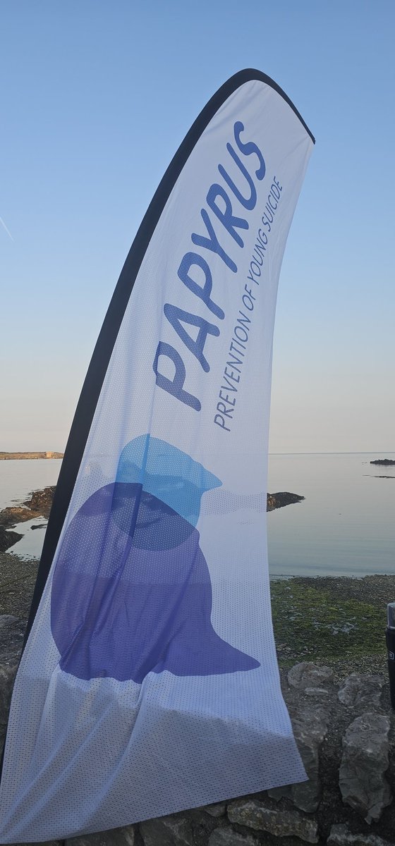 Flying the flag for Prevention of suicide in young people by doing 42 swims on 42 different beaches around #Anglesey Ynys Môn <a href="/PAPYRUS_Charity/">PAPYRUS</a>
