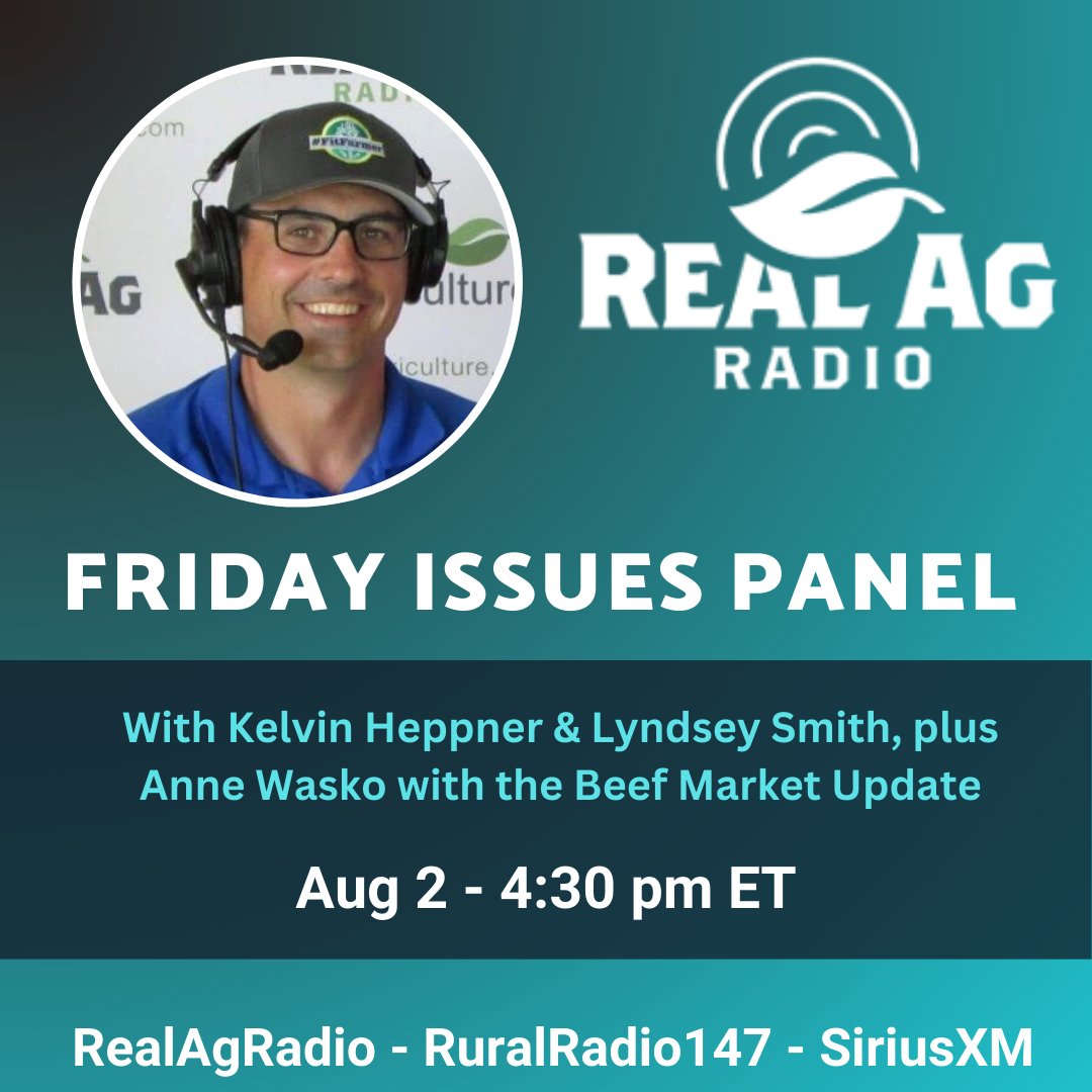 RealAgriculture (@realagriculture) on Twitter photo Catch #RealAgRadio at 430 E on <a href="/ruralradio147/">RURALRADIO147</a> SiriusXm! On today's show, host <a href="/shaunhaney/">Shaun Haney</a> is joined by <a href="/Annewasko/">Anne Wasko</a> for the #Beef Market Update. <a href="/kelvinheppner/">Kelvin Heppner</a> & <a href="/realloudlyndsey/">Lyndsey Smith ๐๐</a> hop on for the Issues Panel, too #westcdnag #ontag Catch #RealAgRadio at 430 E on <a href="/ruralradio147/">RURALRADIO147</a> SiriusXm! On today's show, host <a href="/shaunhaney/">Shaun Haney</a> is joined by <a href="/Annewasko/">Anne Wasko</a> for the #Beef Market Update. <a href="/kelvinheppner/">Kelvin Heppner</a> & <a href="/realloudlyndsey/">Lyndsey Smith ๐๐</a> hop on for the Issues Panel, too #westcdnag #ontag