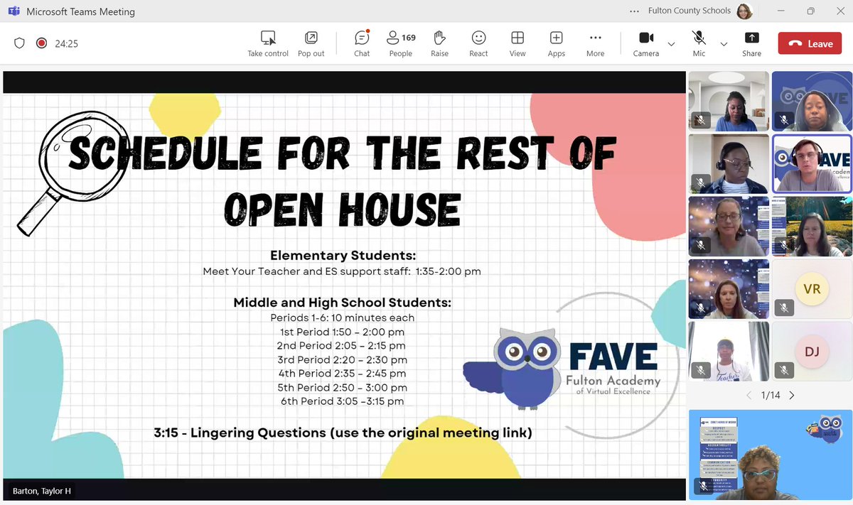 We had a great turnout for <a href="/FCS_FAVE/">Fulton Academy of Virtual Excellence</a> open house today. It was wonderful seeing our new and returning Owlet's. Looking for to a great 24-25 School year! <a href="/FultonCoSchools/">FultonCountySchools</a> <a href="/TBarton42/">Taylor Barton, Ed.D.</a> <a href="/alexbatesedu/">Alexandra Bates</a> <a href="/EndicottSpot/">Megan Endicott</a> <a href="/kEDhurt/">Keke Hurt</a>