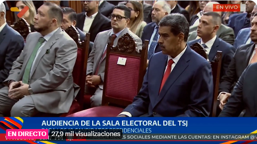 | Candidatos presidenciales del 28J acuden a la comparecencia ante Sala Electoral del TSJ.  Edmundo González Urrutia no asistió