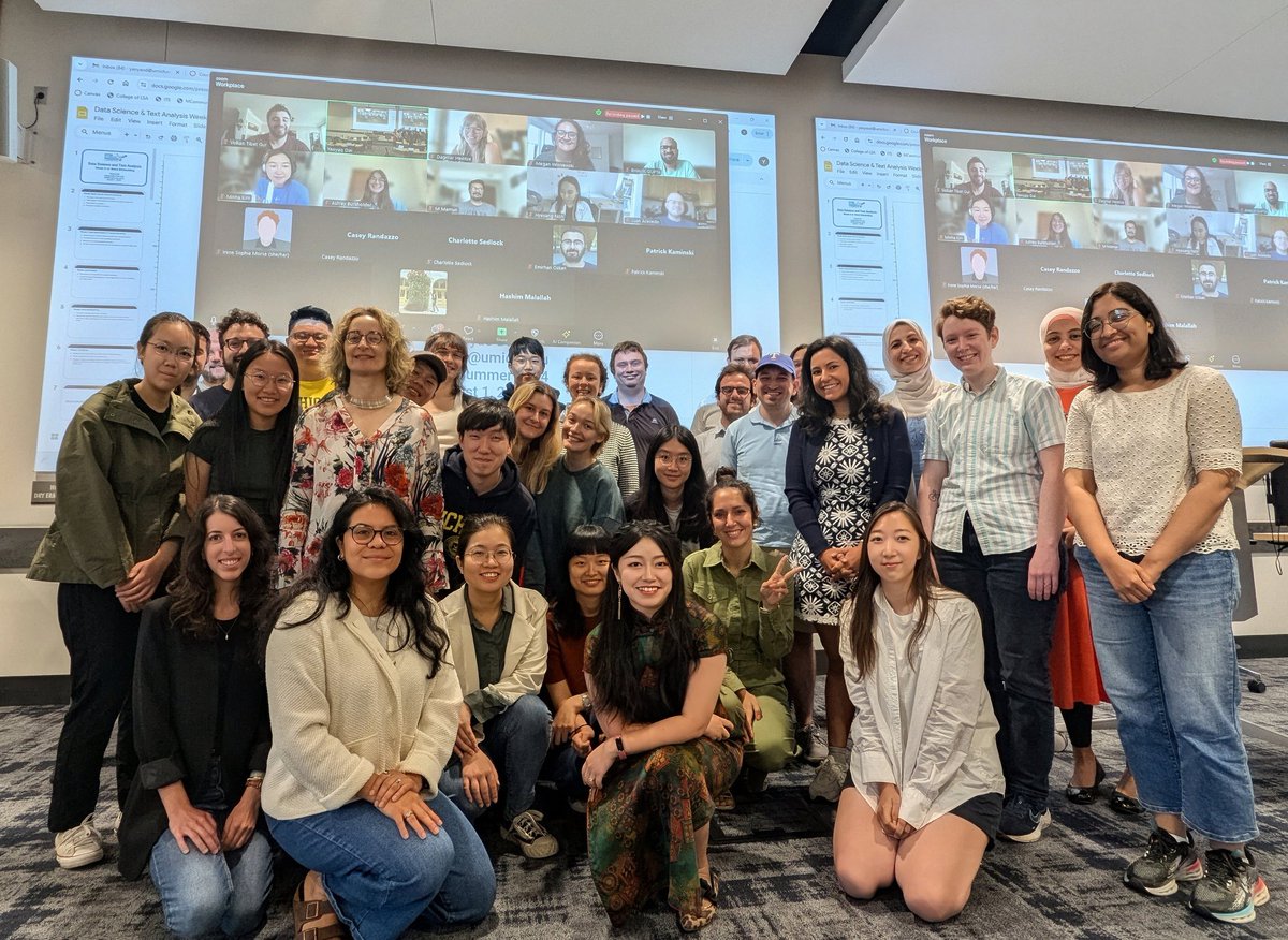 Concluded 3-week Text Analysis course <a href="/ICPSR/">ICPSR</a> <a href="/ICPSRSummer/">ICPSR Summer Program</a> today with fine-tune LLMs! The most enjoyable teaching experience with extremely motivated bright and diverse students❤️ from 10+ countries across social sciences disciplines! Can't wait to see your projects using NLP!