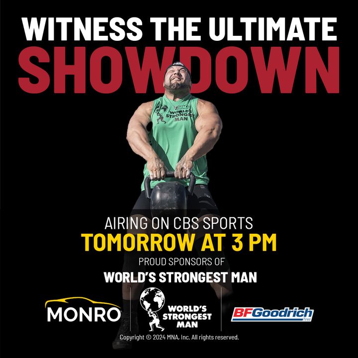 MonroAutoTire's tweet image. 🏆 WSM BFGoodrich Tire Deadlift💪 💪 Don’t miss the chance to see some of the strongest athletes in the world showcase their incredible strength and determination. It’s going to be an unforgettable event that you won’t want to miss! @WorldsStrongest 
 #WorldStrongestMan #monro