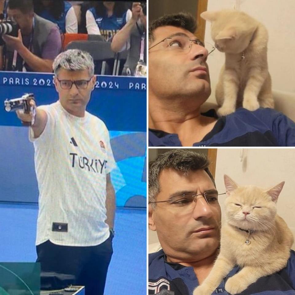Whilst there is lots of difficult and important dialogue on here at the moment about women’s rights, trans rights, racism, bigotry… all I really want on a Friday evening is memes of the Turkish marksman. I am a Yusuf Dikeç stan account now.