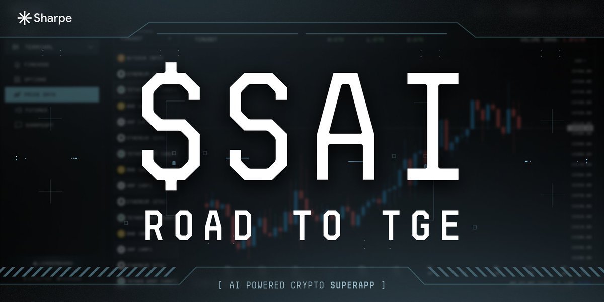Ayo! Guys it's time to stay positioned for what will be one of the biggest TGE in the history of the AI ecosystem...

The <a href="/SharpeLabs/">Sharpe AI</a> is one of the biggest AI projects in crypto and we are in route to $SAI TGE 🔥🔥

With the combination of intelligence, investing, and automation