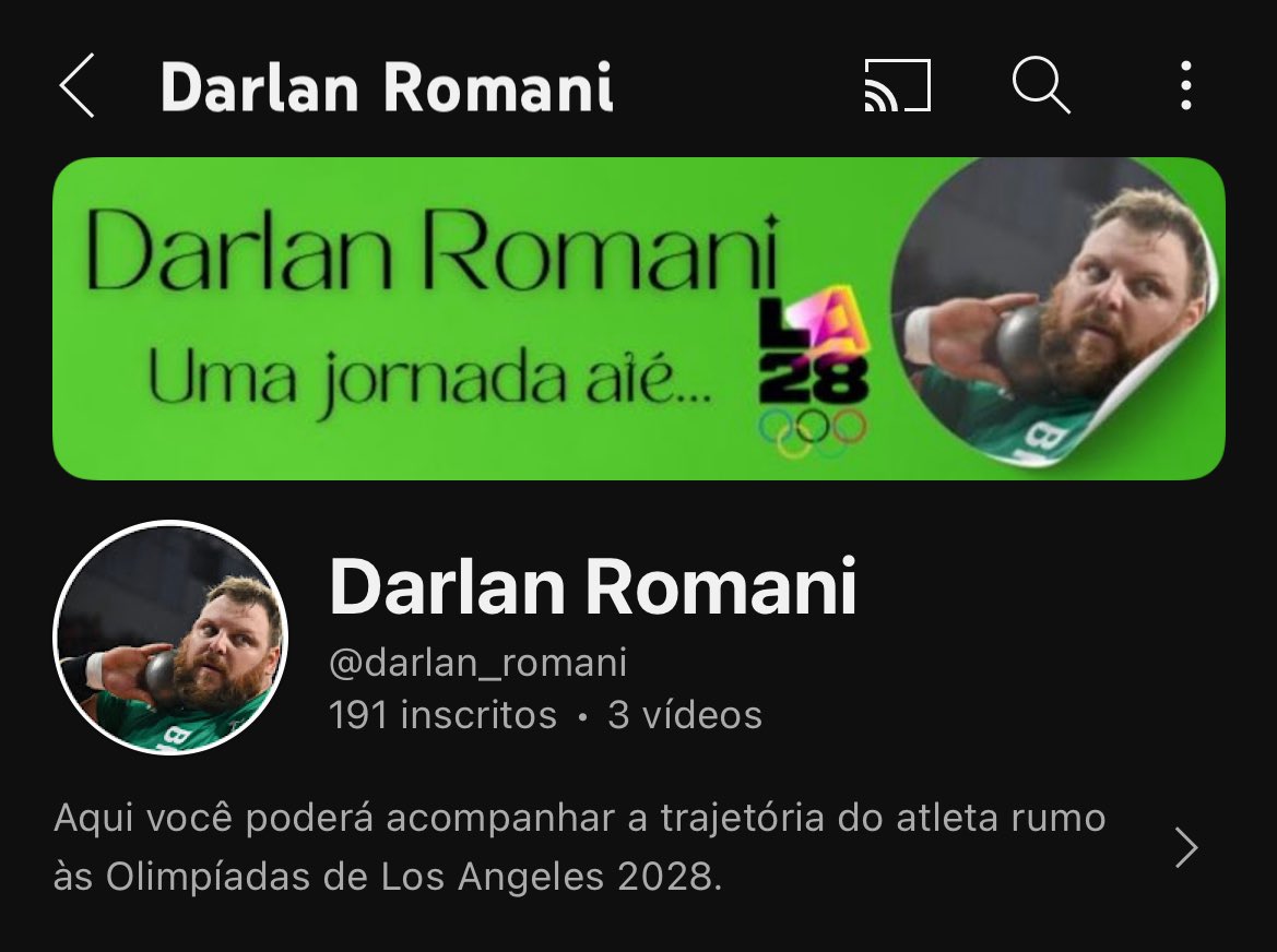 SccpDeTerno's tweet image. Arremesso de peso começando agora!

Lembram do Darlan?

Ele acabou se lesionando na véspera e ficou fora dessas olimpíadas

Por isso, criou um canal no YT para mostrar a recuperação dele

Não sou o perfil com mais engajamento, mas seria legal dar uma força pra ele nessa retomada!