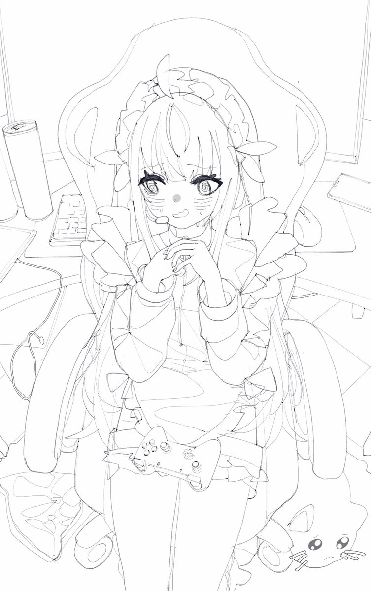 snssouci's tweet photo. gamer maid rifure あくあ https://t.co/dwtPXWFg1Q
