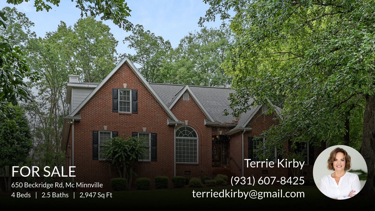 terrietime24's tweet photo. New Pricing!! Golf Course Living. NO HOA
Fantastic neighborhood with all the room to spread out.  Call me for your private showing (931) 607-8425.

Terrie Kirby
Kirby Group/PARKS
931-607-8425
terriedkirby@gmail.com https://t.co/dmR0cExcZK https://t.co/KMloyvjWG6