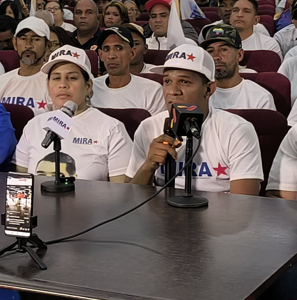 En rueda de prensa Vocera Nacional de #MIRA Dip. @LuisAlvarez_MRT, reconoció y felicitó a todos los miembros del Movimiento Integrador Revolucionario Antiimperialista y a los compañeros de <a href="/MSomosVen/">Movimiento Somos Venezuela</a> por su demostración de unidad y participación en el proceso político-electoral