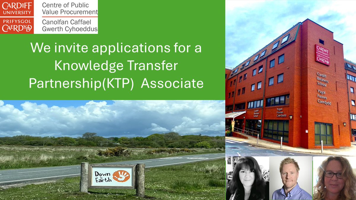DrJaneLProcure's tweet image. We are thrilled to invite applications to join us for a #knowledgetransferpartnership in collaboration with Down to Earth Project krb-sjobs.brassring.com/TGnewUI/Search…  
@robrolley2 @innovateuk @cardiffuni @cardiffbusiness #graduation2024 #graduate #researchjobs #digital  @HelenWalkerAc