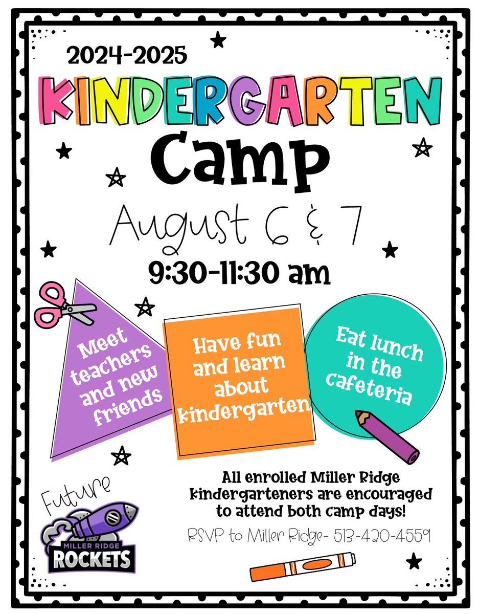 We are thrilled to announce: Kindergarten Camp, designed to make the transition to school fun and smooth for your little ones! This camp is a fantastic opportunity for your child to get comfortable with the school environment, meet new friends, &amp; ignite their love for learning.