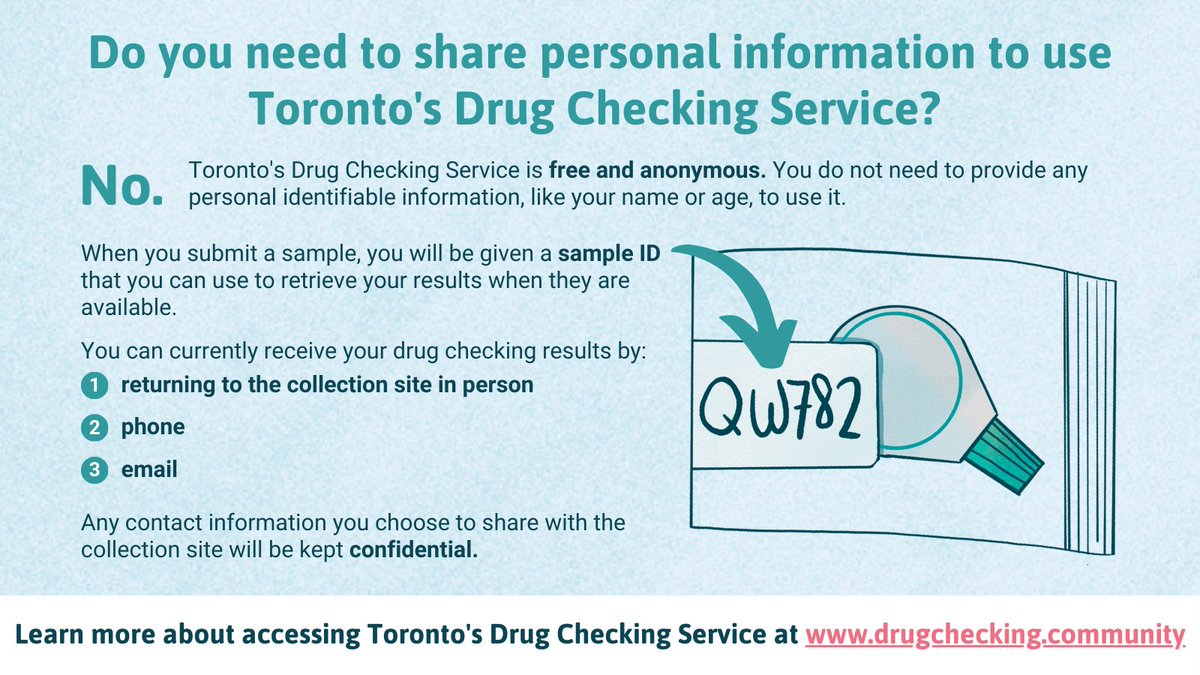 drugcheckingTO's tweet image. Toronto's Drug Checking Service is free and anonymous for anyone who wants to know what's in their drugs. Protecting and maintaining the anonymity of our service users is very important to us. drugchecking.community #DrugCheckingTO