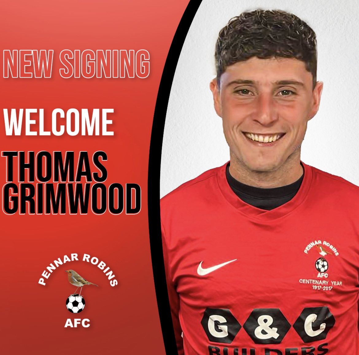 No.4️⃣ - Thomas Grimwood ✍️

‘Grimmy’ returns after two successful seasons at Milford United. Before that he was at Bush Camp where he was elected captain of the Robins for the 2021/22 season. 

Another top addition to our ranks. 

Welcome back, Thomas! 🤝

#UpTheRobins 🔴⚫️