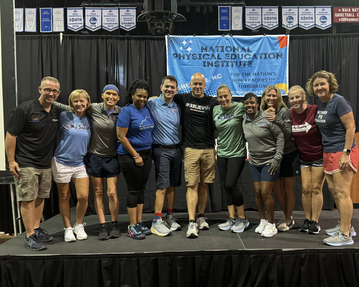 meme3rat's tweet image. Our @KY_SHAPE group at #PEInstitute24—representing #physed and #healthed across the Bluegrass state! #HPE

Thanks to @NCSHAPE and @ArtieKamiya for hosting!