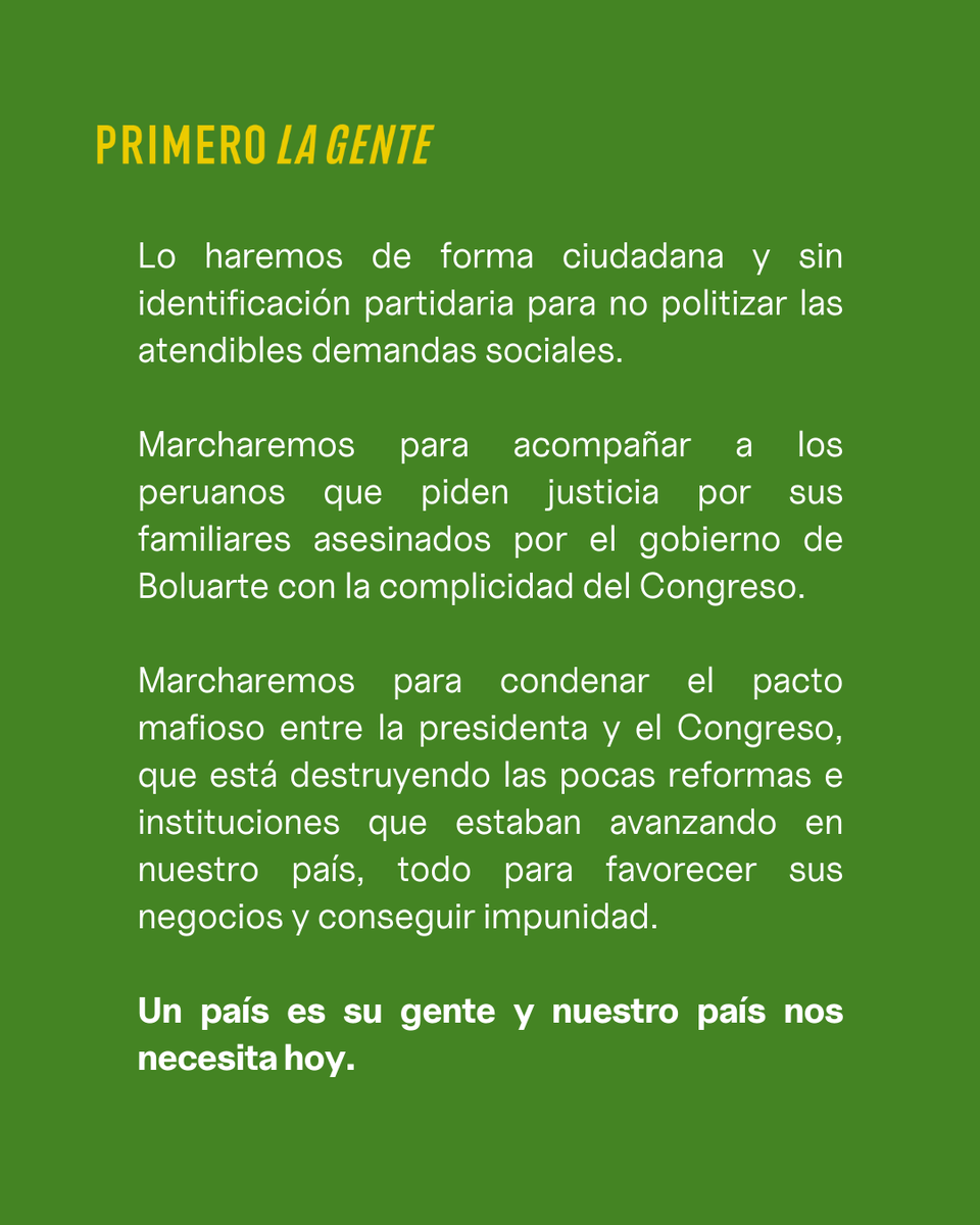 Primero la gente | Lo Justo tweet media