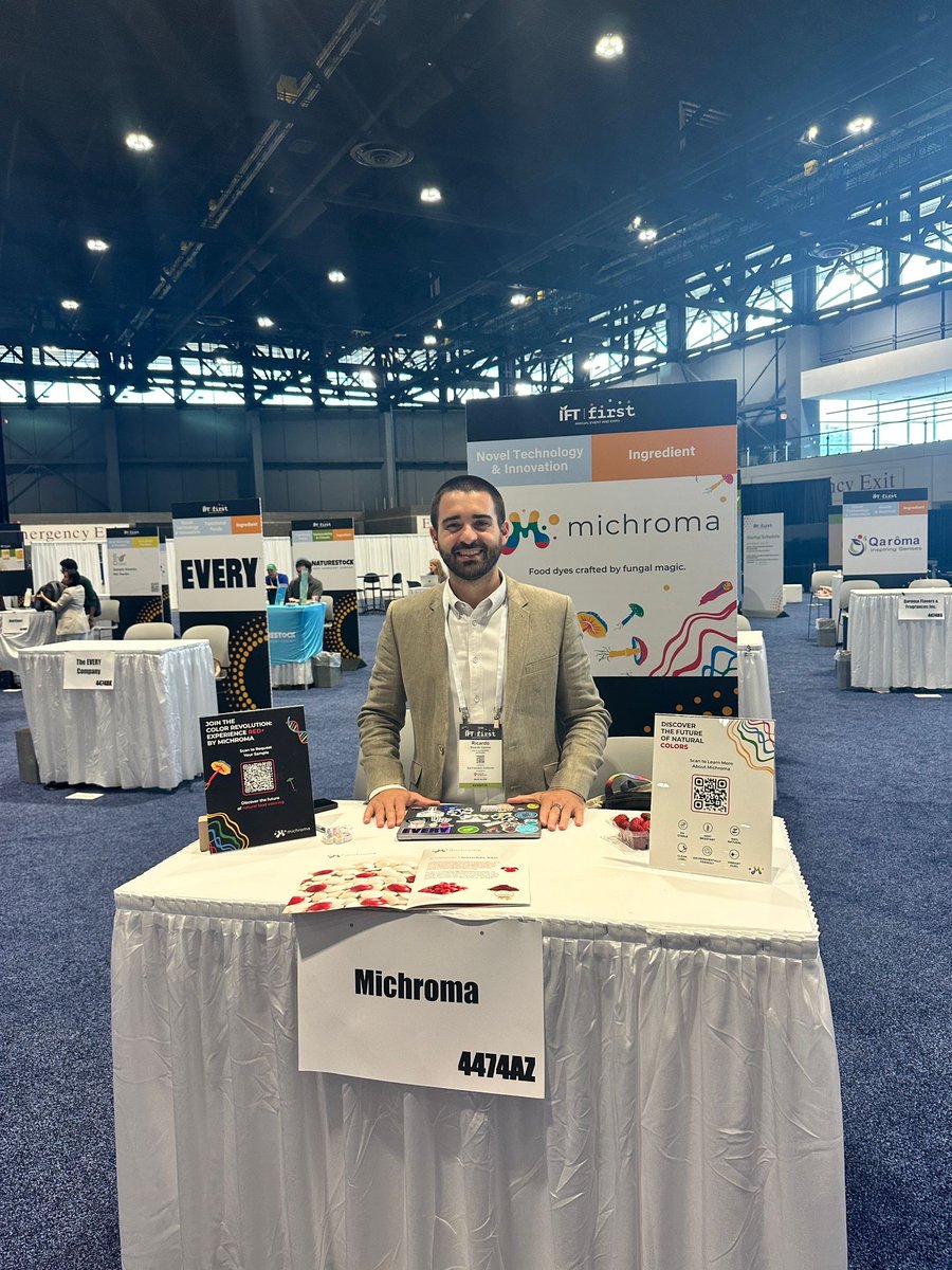 michroma_co's tweet image. A taste of what @IFT FIRST was like.🍄
Our CEO and co-founder Ricky Cassini had a fantastic few days showcasing Michroma at our stand. We connected with incredible people and also met with our @SupplyChangeCap  friends. Let’s keep growing together!

#IFTFIRST #ScienceOfFood