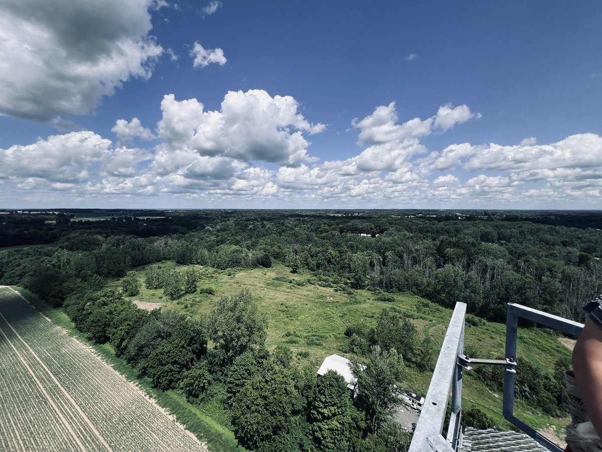 Yesterday’s weather made some great views from the worksite.