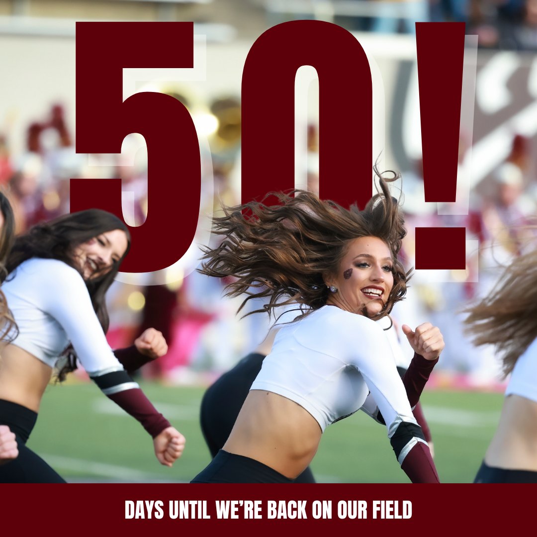 50 days until we're back on our field! See you at Plaster🏈