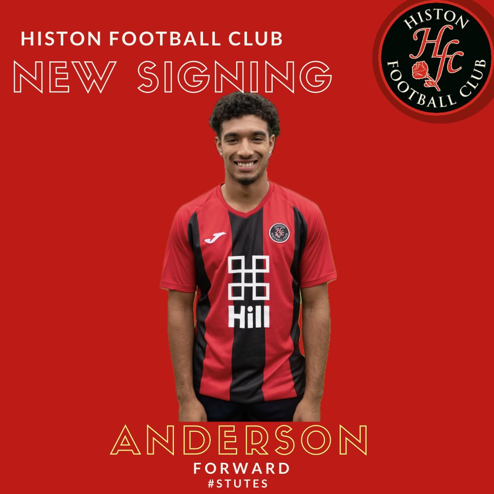 HistonFC's tweet image. ✍️ Pharrell Anderson signs ahead of our season opener.

We’re delighted to announce the signing of @PharrellA_09, the former @AFCRD &amp;amp; @cambridgecityfc forward for 2024/25.

He goes straight into the squad for tomorrow’s game with Northampton Sileby Rangers. #stutes