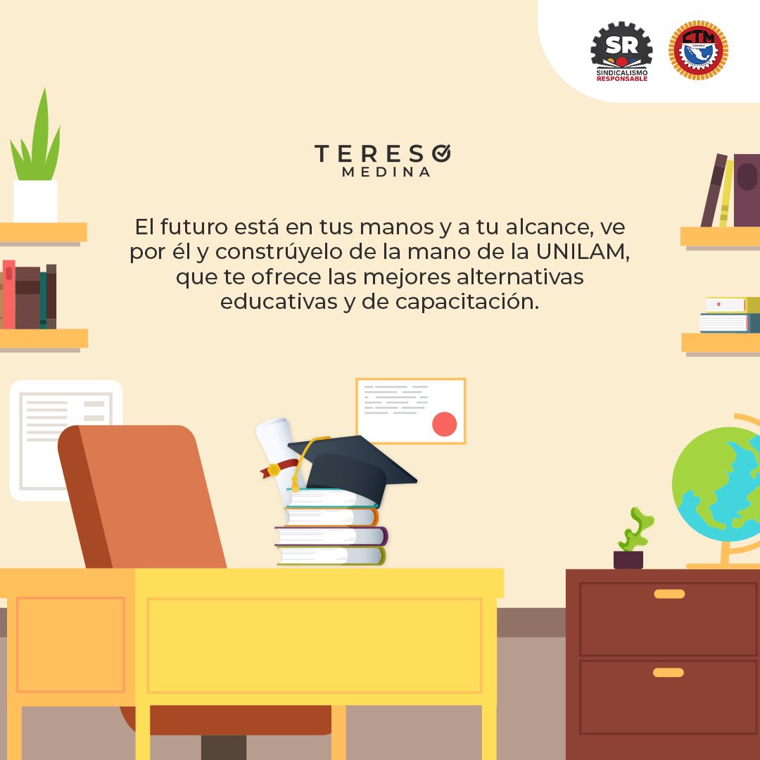 tereso_medina's tweet photo. La educación es vital para el desarrollo en la construcción de un futuro más próspero, por eso es fundamental continuar, expandir o retomar tus estudios, con la @UNILAM4_0 eso es posible. https://t.co/jgmrQYqr0S