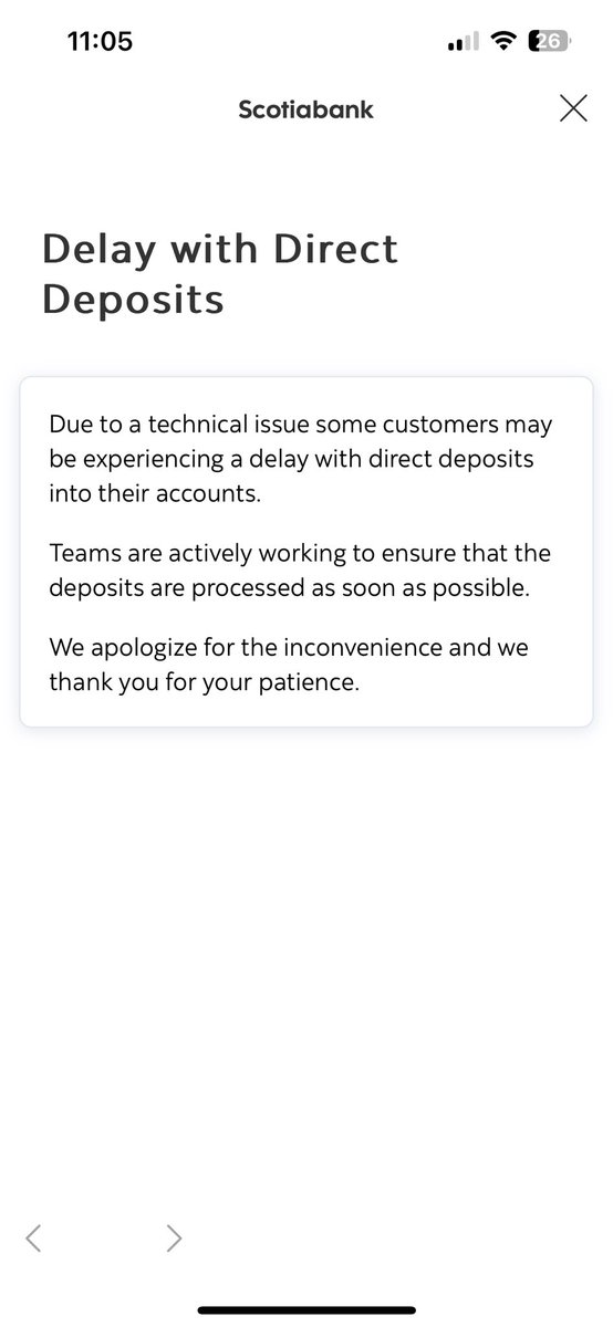 BronyaMeharg's tweet photo. @scotiabank Would be really nice to get my pay cheque today….. 😵‍💫 https://t.co/gT6opP2HRS