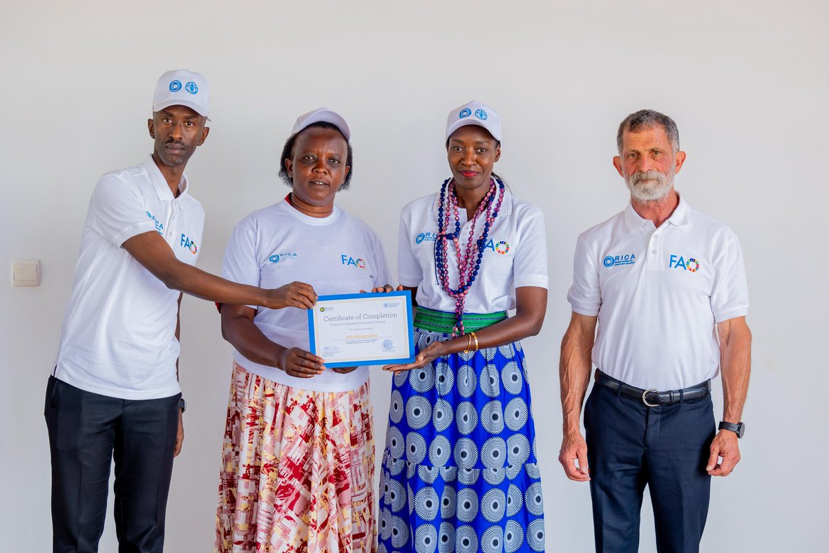 …80 people were empowered through this collaborative initiative. #FoodProcessing #CapacityBuilding #RICA #FAO <a href="/Rwanda_Edu/">Ministry of Education | Rwanda</a> <a href="/RwandaAgri/">Ministry of Agriculture & Animal Resources |Rwanda</a>