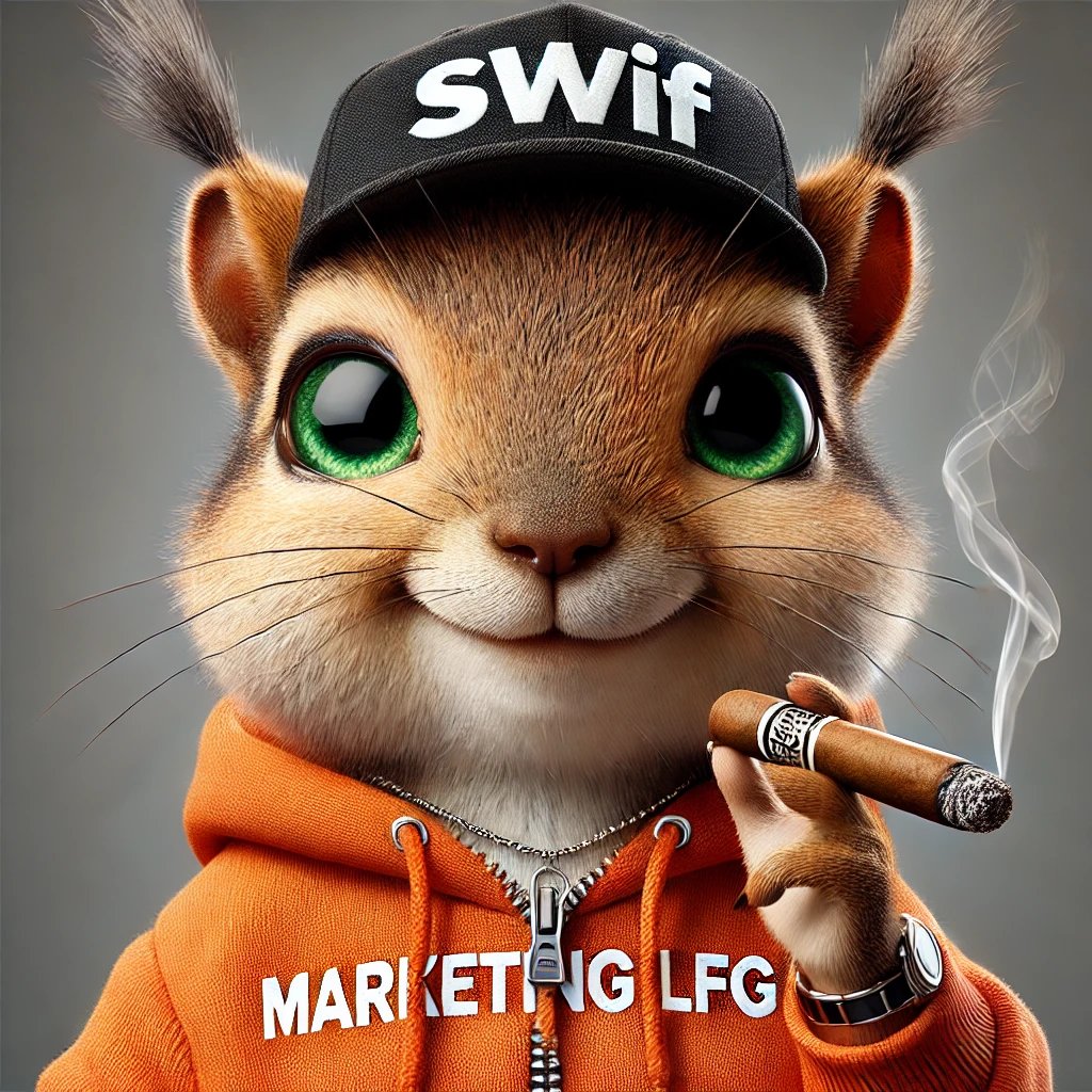 squirrelwifcoin's tweet photo. Marketing : ON

#LFG #swif $swif

#Solana #SOLANAMEMES https://t.co/6S4Pyi3txW