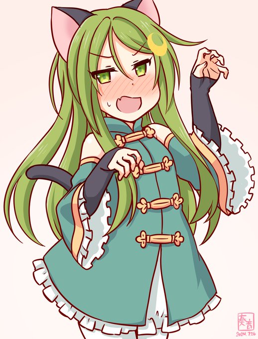 「どうして、って…。ぅ…。どうしてだろうな…!?」

#艦これ版真剣お絵描き60分一本勝負_20240726
#長月

※遅刻+20分 