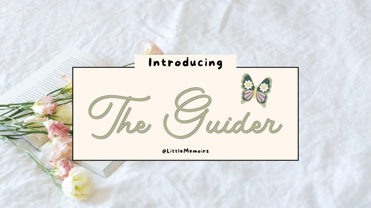 Introducing The Guider, a place for book bloggers that are looking for some advice, helpful hints, tips and more—it's 100% free &amp; only for my newsletter readers! The password is on our latest newsletter &amp; for new subscribers you get it when you sign up!🌼 
prettylittlememoirs.com/the-guider/