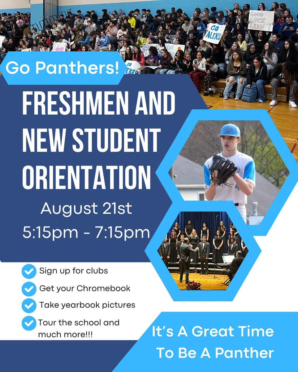 We hope to see all incoming freshmen and new students on August 21!!!