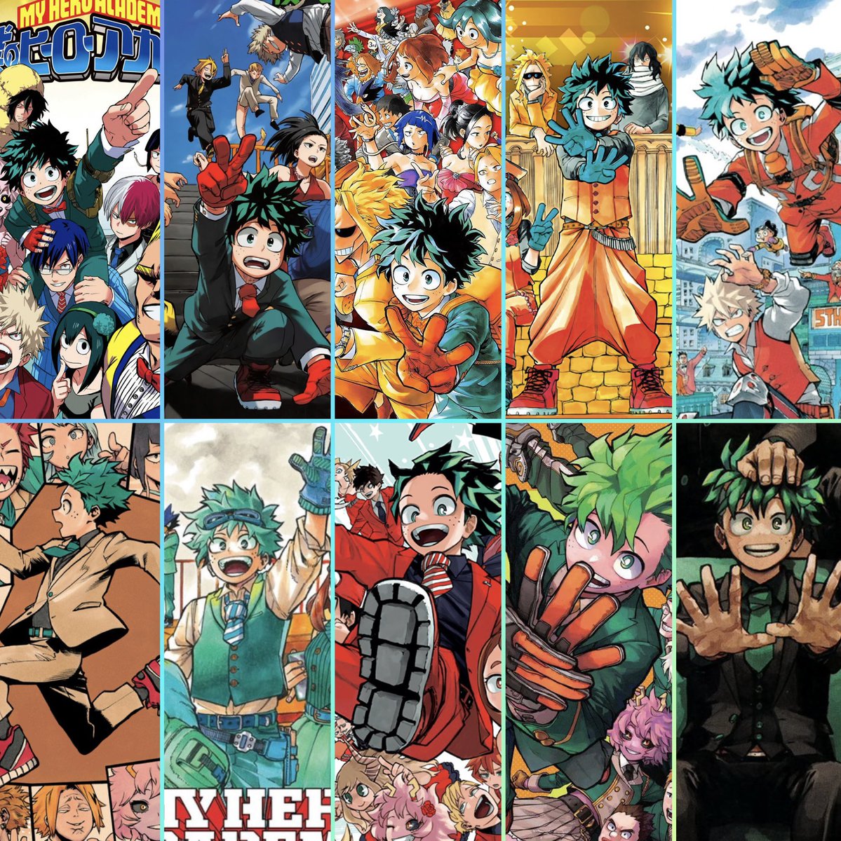 glennster2363's tweet photo. Every MHA Anniversary Color Spread
+
Variations

[Thread 🧵] https://t.co/aVvi6NrZhN