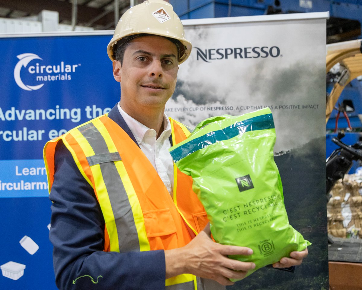 London Free Press (@lfpress) on Twitter photo London is the first Ontario city to adopt Nespresso Canada’s “green bag” recycling program, allowing residents to collect used Nespresso coffee pods in a green bag they can put in their blue bin. @jackmoulton65 reports: tinyurl.com/545ev2e9 #ldnont <a href="/NespressoCA/">Nespresso Canada</a>
<a href="/CircMaterials/">Circular Materials</a> London is the first Ontario city to adopt Nespresso Canada’s “green bag” recycling program, allowing residents to collect used Nespresso coffee pods in a green bag they can put in their blue bin. @jackmoulton65 reports: tinyurl.com/545ev2e9 #ldnont <a href="/NespressoCA/">Nespresso Canada</a>
<a href="/CircMaterials/">Circular Materials</a>