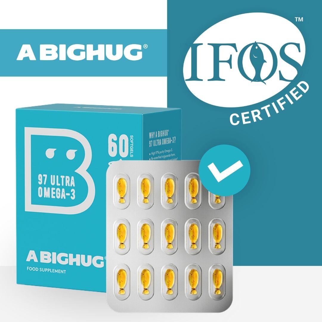 Our team is happy to announce the IFOS™ certification of A BIGHUG’s 97 Ultra Omega 3 soft gels!

👉 Product Report: hubs.la/Q02Gdr950
-
#IFOSCertified #IFOS #IFOSCertification #Omega3 #FishOil #OmegaCapsules #NutrasourceCertifications #ABIGHUG