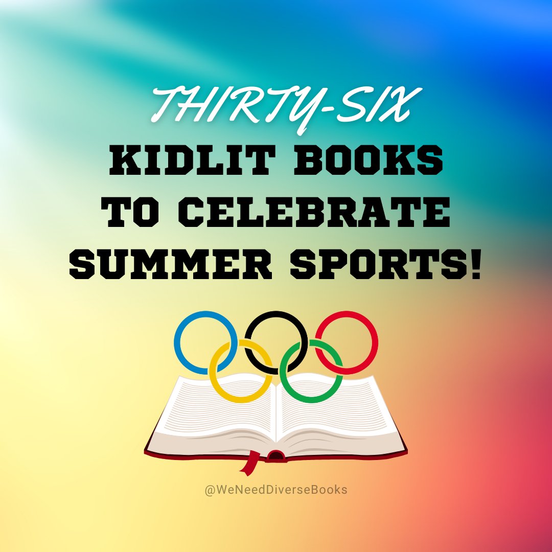 The #Paris2024 #OlympicGames kick off today!

To help you celebrate, we put together a 🧵 of 36 diverse #KidLit books all about summer sports 📚❤️