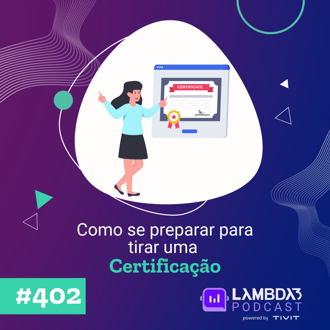 Lambda3 (@lambdatres) on Twitter photo Nesse episódio do #PodcastDaLambda powered by <a href="/TIVIT_oficial/">TIVIT_oficial</a> , Fernando Okuma e Pedro Rocha, desenvolvedores na TIVIT, falam sobre como você deve se preparar para tirar certificações dentro da área de tecnologia. Ouça o episódio completo aqui: lb3.io/podcast-prepar… Nesse episódio do #PodcastDaLambda powered by <a href="/TIVIT_oficial/">TIVIT_oficial</a> , Fernando Okuma e Pedro Rocha, desenvolvedores na TIVIT, falam sobre como você deve se preparar para tirar certificações dentro da área de tecnologia. Ouça o episódio completo aqui: lb3.io/podcast-prepar…