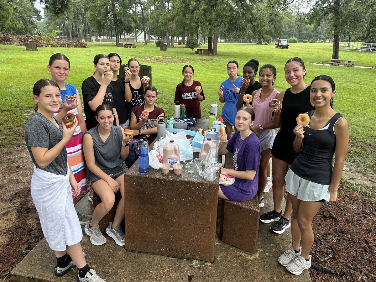 Cy-Fair High Girls Cross Country and Track & Field (@bfndgxctf) on Twitter photo How do you end the first 5K of the season that started w/ a lightning delay & a flooded course? With donuts and chocolate milk! Super proud of these girls for their hard work and determination, coming out and getting in a great run this morning!#BFND <a href="/CyFair_BFND/">Cy-Fair High School</a> <a href="/BFNDAthletics/">Cy-Fair HS Athletics</a> How do you end the first 5K of the season that started w/ a lightning delay & a flooded course? With donuts and chocolate milk! Super proud of these girls for their hard work and determination, coming out and getting in a great run this morning!#BFND <a href="/CyFair_BFND/">Cy-Fair High School</a> <a href="/BFNDAthletics/">Cy-Fair HS Athletics</a>