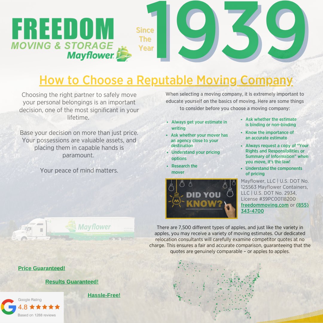 FreedomMoving's tweet image. Visit freedommoving.com or call us at (855) 343-4700 to schedule your free in-home or virtual consultation with one of our certified moving specialists!

#movingcompany #movers #moving #movingday #professionalmovers #relocation #packing #localmovers #movingcompanies