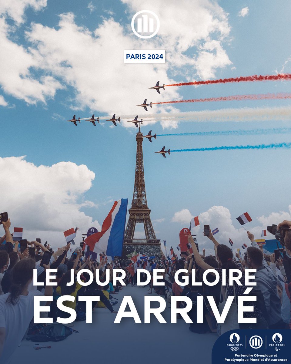 Ça y est… c'est le GRAND jour ! 🤩

Aujourd'hui, tous les yeux sont rivés sur la capitale. Ensemble, écrivons l'Histoire ! ✍️

#OuvronsGrandLesJeux #Paris2024