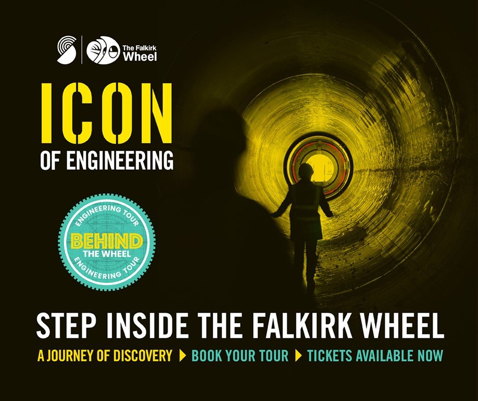 Experience The Falkirk Wheel like never before! ⚙️

Book your tickets now for an exclusive Behind The Wheel Tour.

You will get the opportunity to step INSIDE the world's only rotating boat lift and learn all about it's fantastic engineering.

🎟️ Tickets: bit.ly/3K9o8MY