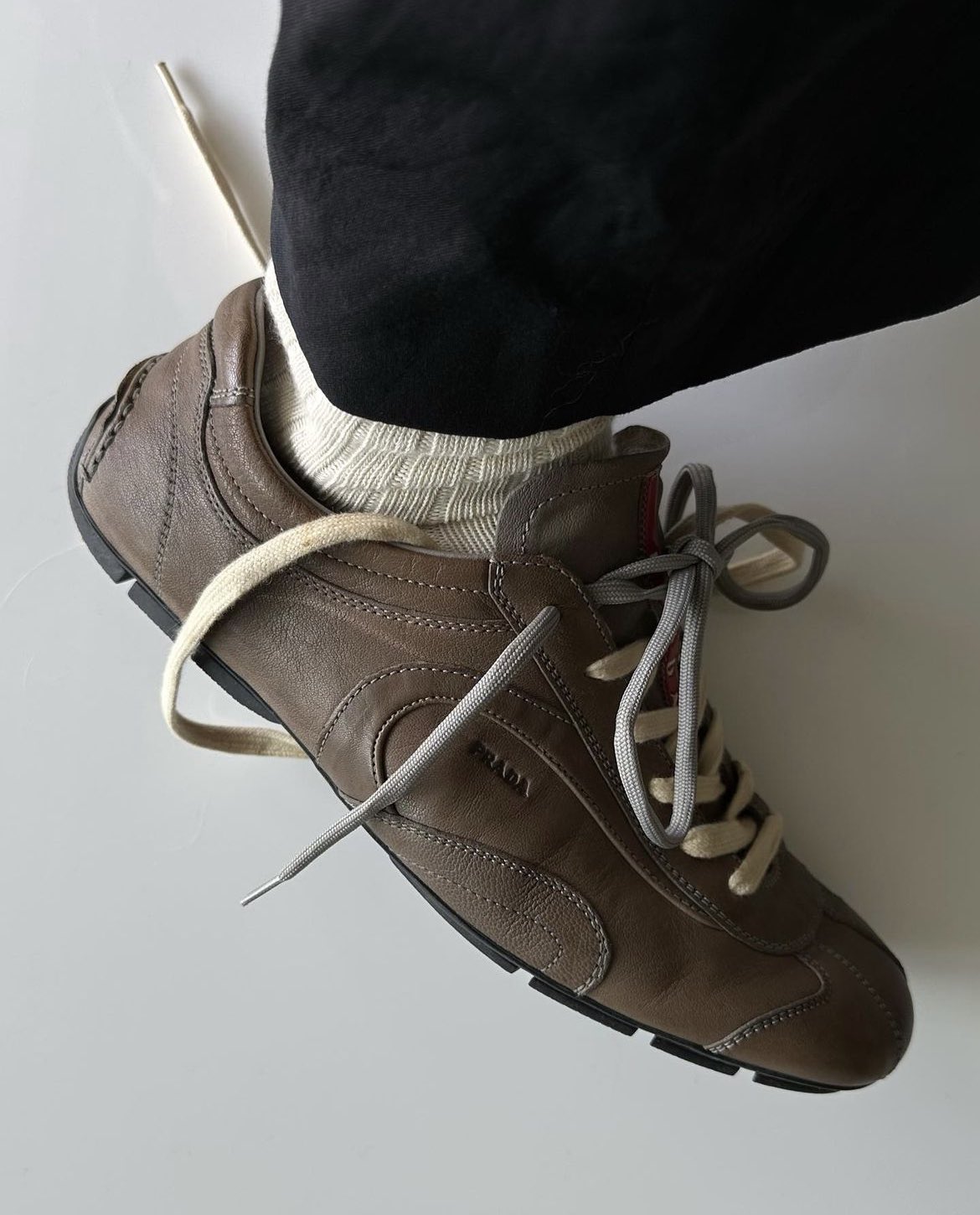 prada archive monte-calro kahki×grey 90'S PRADA MONTE CARLO SNEAKERS – glam archive